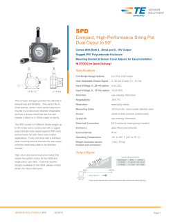 Data Sheet - TE Connectivity