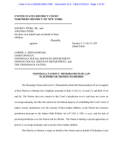 12-5 Onondaga Nation Motion to Dismiss