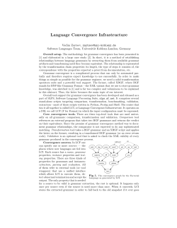 Language Convergence Infrastructure
