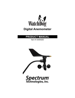 Digital Anemometer