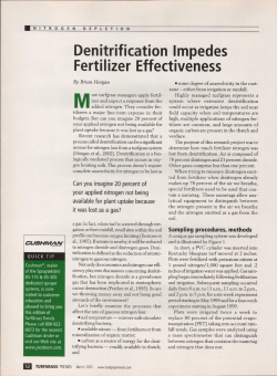 Denitrification Impedes Fertilizer Effectiveness