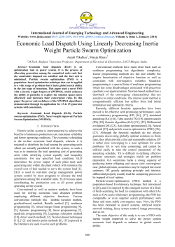 Economic Load Dispatch Using Linearly Decreasing Inertia Weight