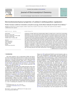 Electrochemomechanical properties of aniline/2