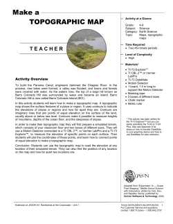 Make a TOPOGRAPHIC MAP - TI Education