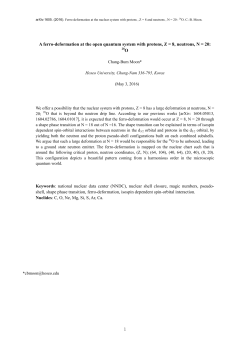 A ferro-deformation at the open quantum system with protons, Z = 8