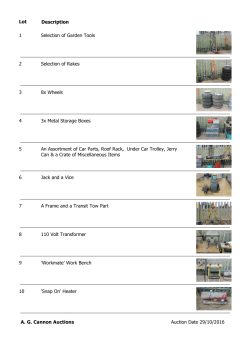 2 Selection of Rakes 3 8x Wheels 4 3x Metal Storage Boxes 7 A
