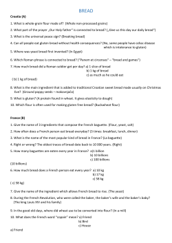 Croatia (A) 1. What is whole-grain flour made of? (Whole non