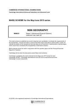June 2015 Mark Scheme 21