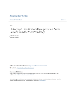 History and Constitutional Interpretation