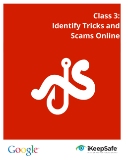 Identify Tricks and Scams Online