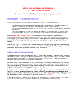 ORGANIC CHEM LAB PRELAB FOR EXPERIMENT # 3