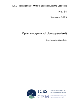 Oyster embryo-larval bioassay (Revised)