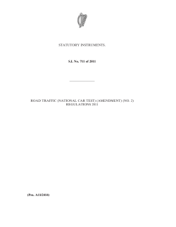 STATUTORY INSTRUMENTS. SI No. 711 of 2011