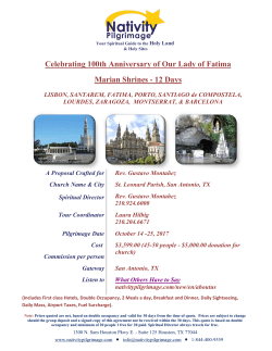Celebrating 100th Anniversary of Our Lady of Fatima