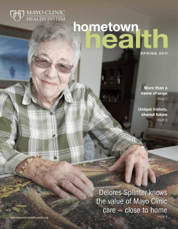 Hometown Health Newsletter: Western Region - MC2443-WR