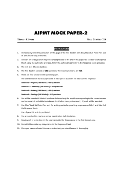 AIPMT MOCK PAPER-2