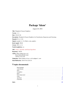 Package `kknn`