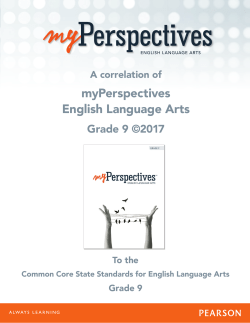 myPerspectives English Language Arts - Pearson-Global
