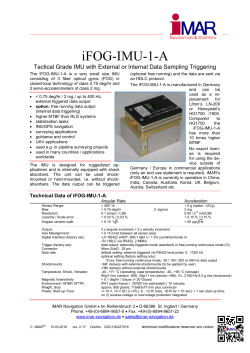 iFOG-IMU-1-A - iMAR Navigation