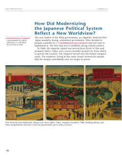 How Did Modernizing the Japanese Political System Reflect a New