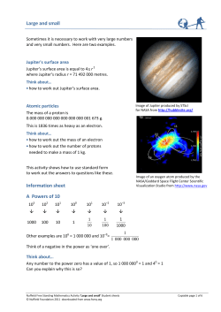 Large and small - Nuffield Foundation