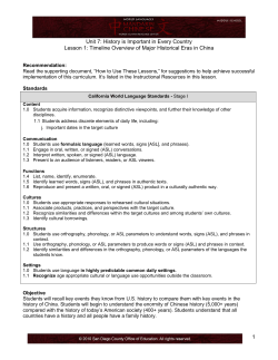 Lesson 1 Timeline Overview of Major Historical Eras in China