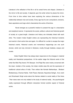 Literature is the reflection of the life in all its varied