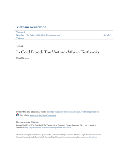 In Cold Blood: The Vietnam War in Textbooks