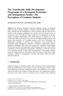 The Transferable Skills Development Programme of a Portuguese