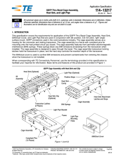 QSFP Thru Bezel Cage Assembly, Heat Sink, and