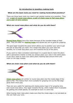 An introduction to jewellery making tools What are
