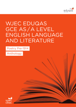 Poetry Pre-1914 anthology