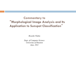 Commentary to &ldquo;Morphological Image Analysis and Its Application to
