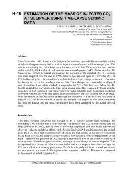 h-16 estimation of the mass of injected co2 at sleipner