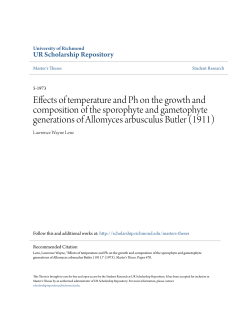 Effects of temperature and Ph on the growth and composition of the