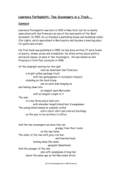 Lawrence Ferlinghetti: Two Scavengers in a Truck