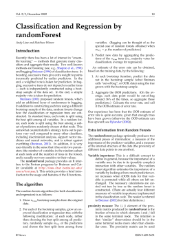 Classification and Regression by randomForest