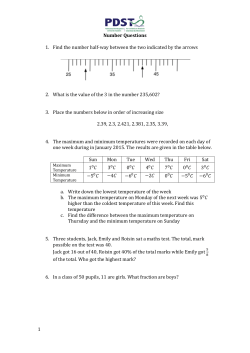 Sample Number Questions