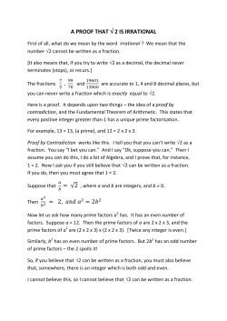 ROOT 2 - Mathsweb