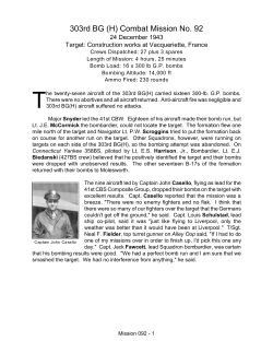 303rd BG (H) Combat Mission No. 92