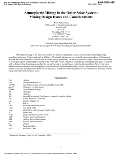 Atmospheric Mining in the Outer Solar System: Mining Design
