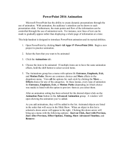 PowerPoint 2016 Animation