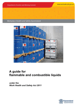 A guide for flammable and combustible liquids