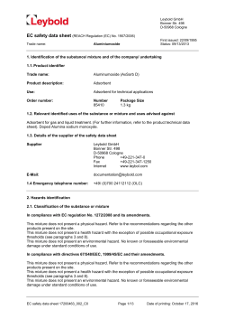 1. Identification of the substance/ mixture and of the company