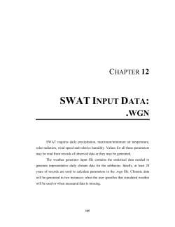 SWAT Input Data: .wgn