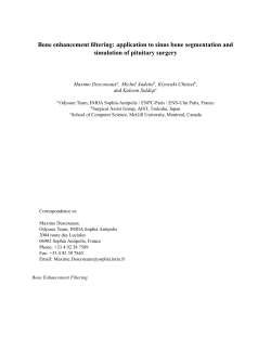 Bone enhancement filtering: application to sinus bone