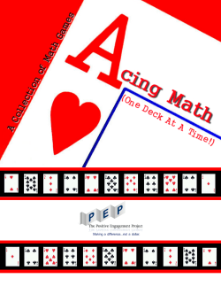 Hit the Deck: A collection of math lessons