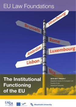 EU Law Foundations - Maastricht University