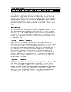 Bill of Rights Everson v . Board of Education