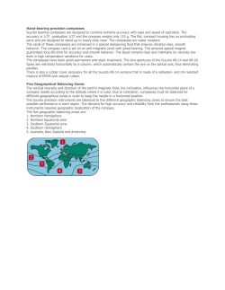 Hand-bearing precision compasses Suunto